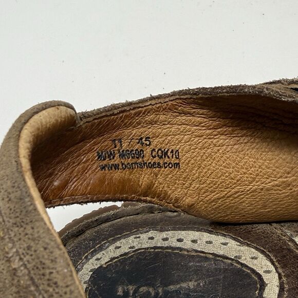 Born Fisherman Sandals Mens 11 Brown Leather Casual Comfort Shoes Handcrafted
